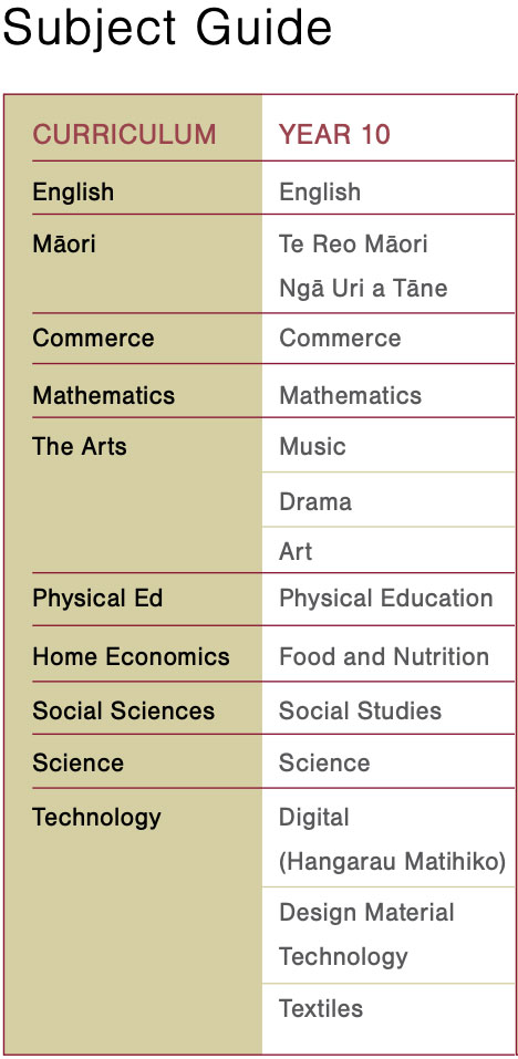 DHS 2024 Senior Subjects