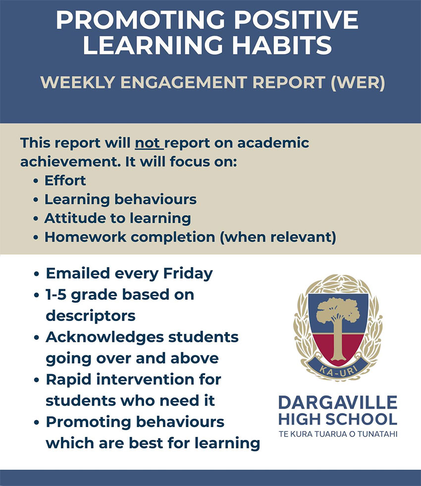 Dargaville High School March 2-6 lunch menu