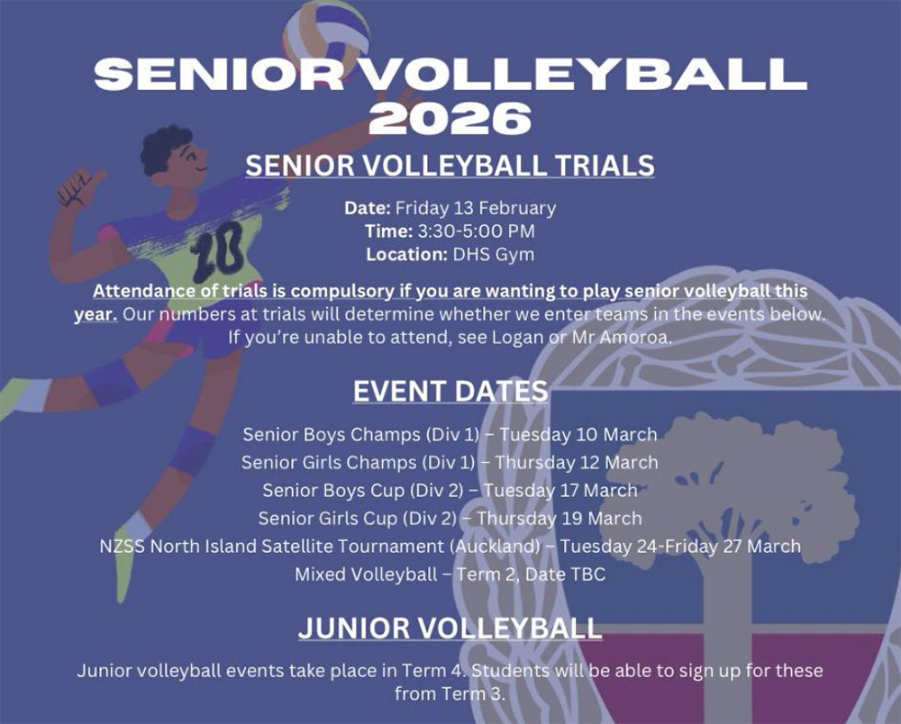 Dargaville High School Year 9 in 2026.